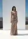 Vestido Livia Crudo Talla M Mujer Mango