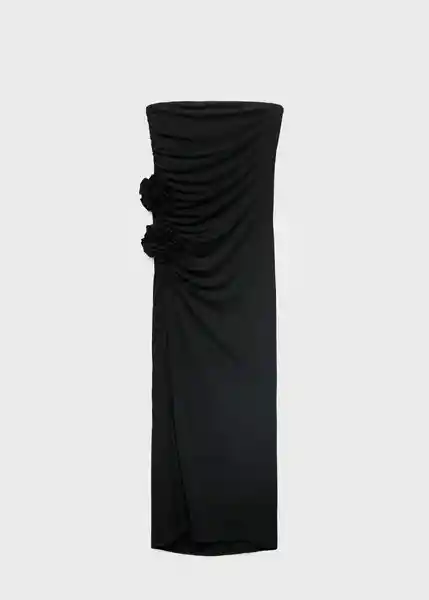 Vestido Sage Negro Talla M Mujer Mango