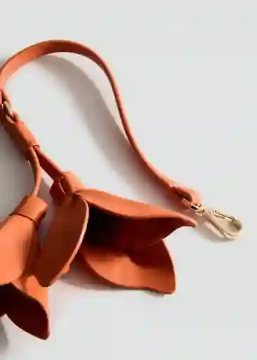 Llavero P Lirio Naranja Talla 99 Mujer Mango