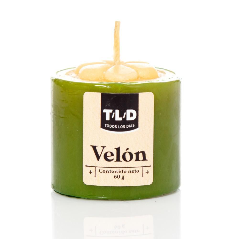 T/L/D Todos Los Días Velón Número 1 Color Verde 60 g