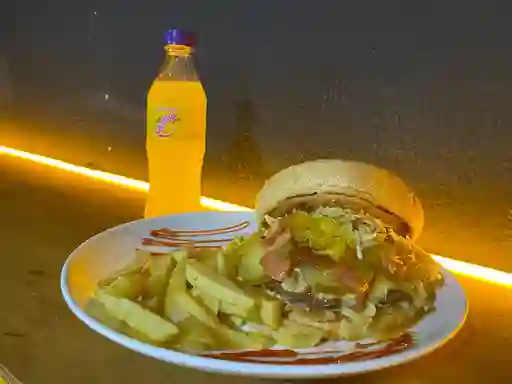 Hamburguesa Hawaiana con Gaseosa