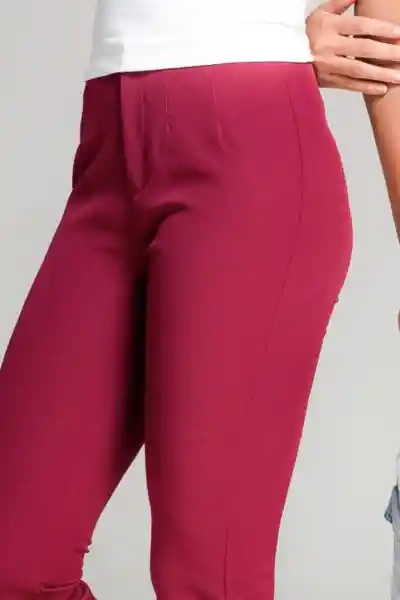 Pantalón Nadine Color Rojo Vino Talla 10 Ragged