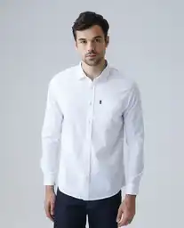 Camisa Carbon M/l Blanco Puro Claro Talla Xxl Hombre Chevignon