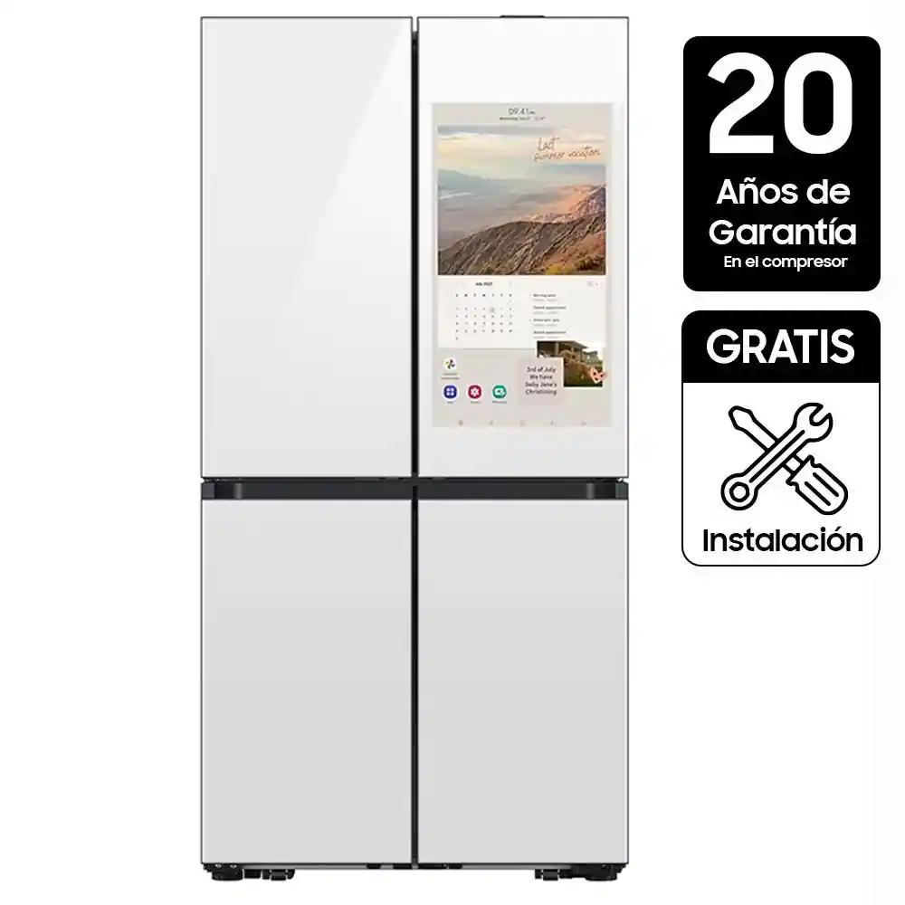 Nevecón Samsung Tipo Europeo Bespoke Family Hub™ Rf29db995012co Blanco
