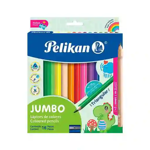 Colores Jumbo Triang C 18 Pelikan