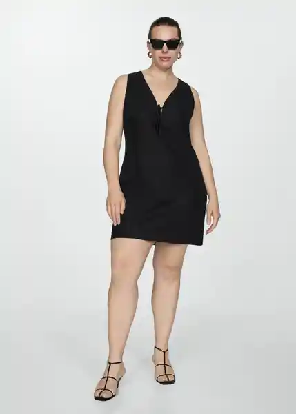 Vestido Lucy Negro Talla S Mujer Mango