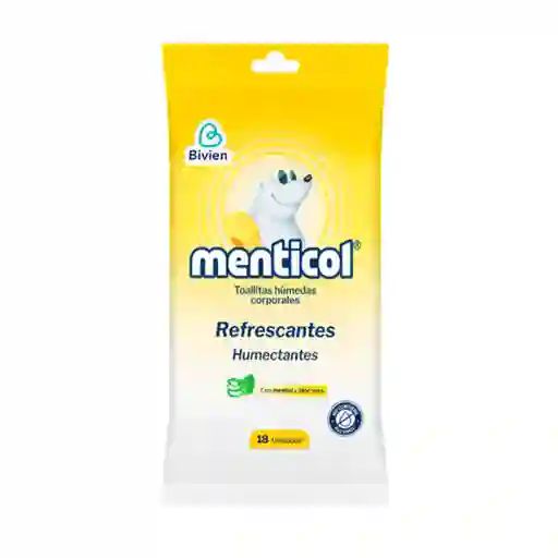 Toallas Humedas Menticol Refrescantes