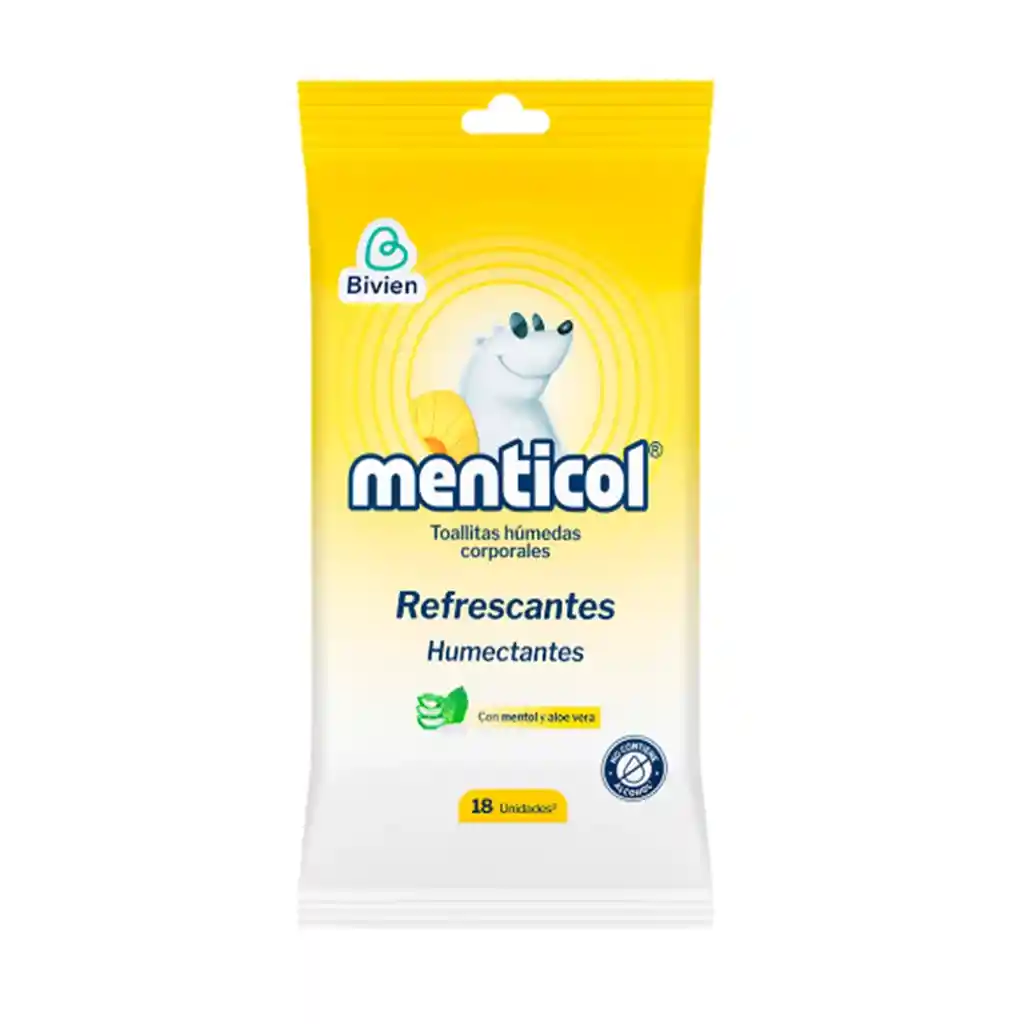 Toallas Humedas Menticol Refrescantes