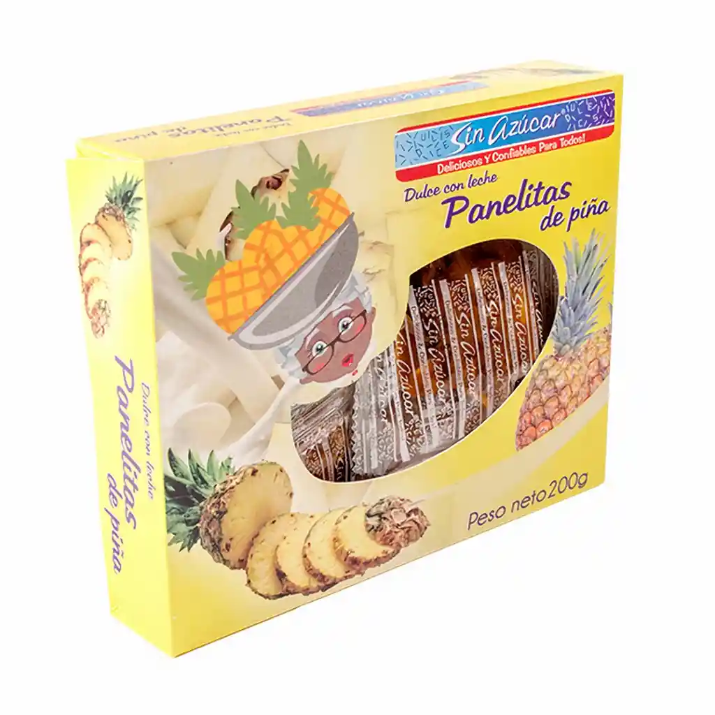 Konfyt Panelitas de Piña sin Azúcar