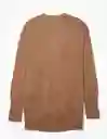 Suéter Tejido Mujer Café Talla: Small American Eagle