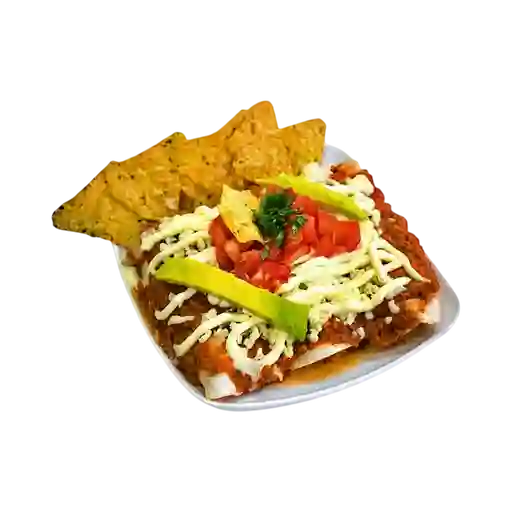 Enchiladas Rojas de Pollo