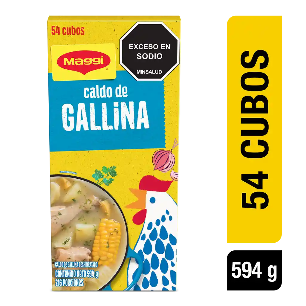 Caldo de Gallina MAGGI 54 cubos x 594g