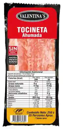 Tocineta Valentina Ahumada *250gr