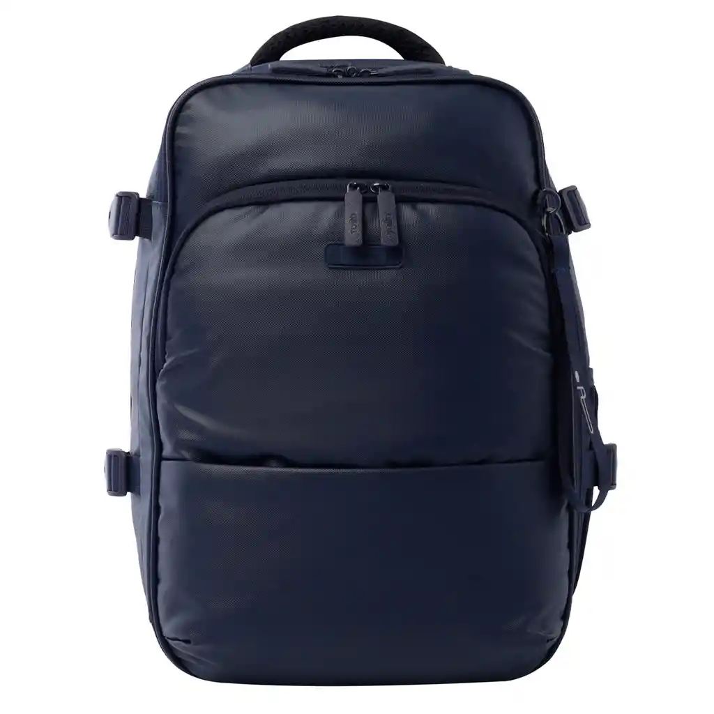 Morral de Viaje Mediano City Azul Con Negro