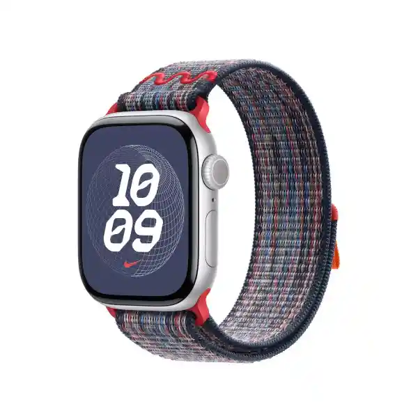 Correa Apple Watch Blue/Red Nike Sport Loop 46 mm