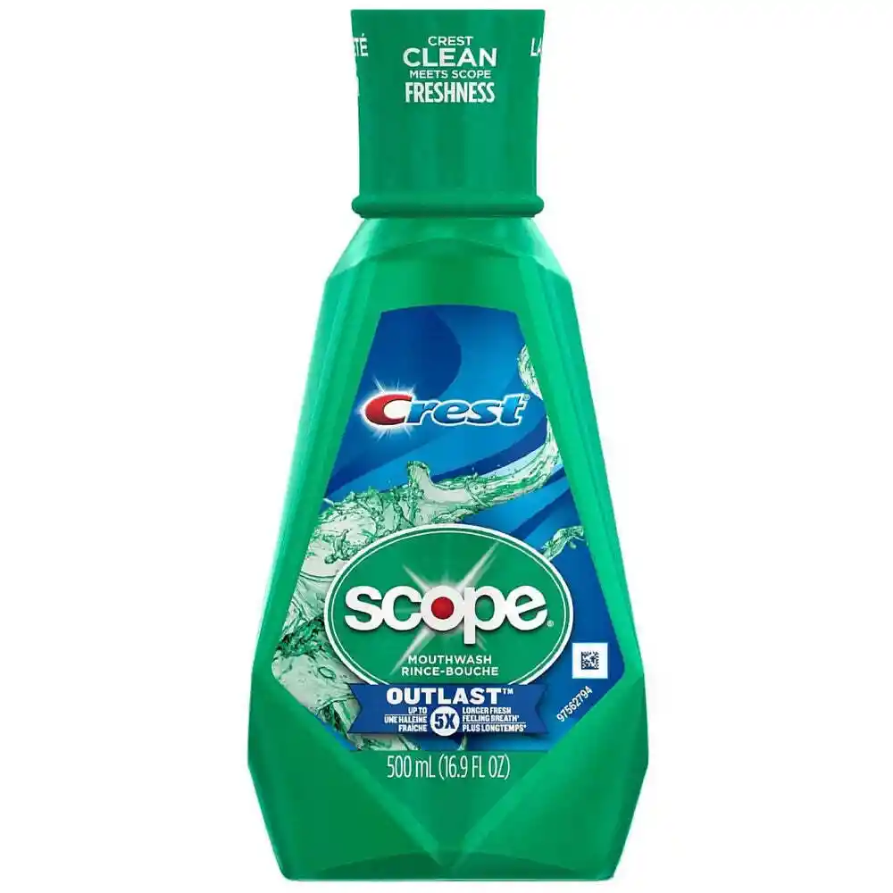 Crest Enjuague Bucal Con Scope Outlast Long Lasting Mint