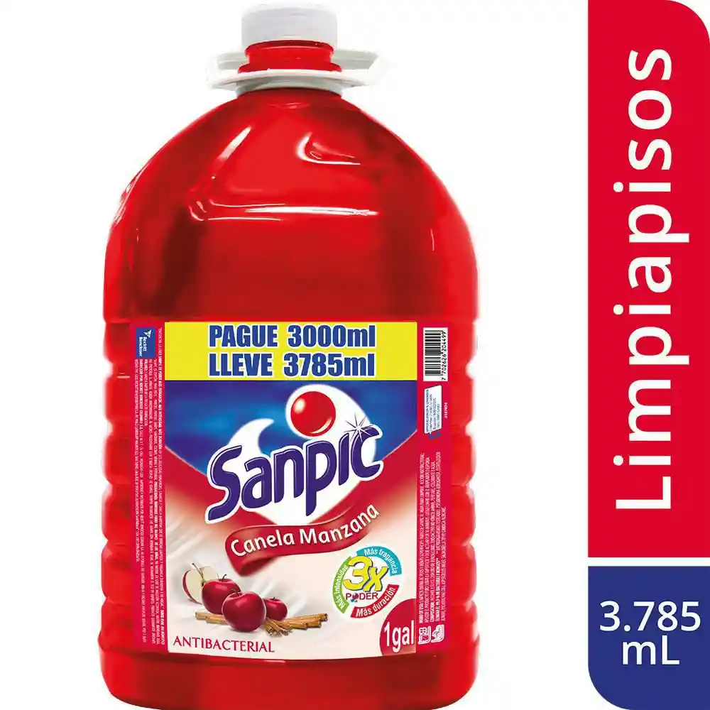 Sanpic Limpiapisos Antibacterial Canela Galón 17131