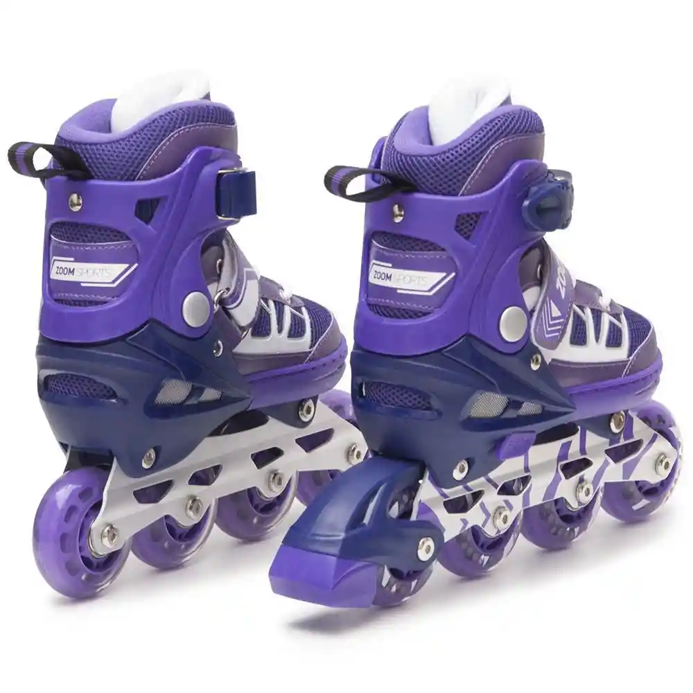 Zoom Sports Patines Electric Morado Talla S 30-33 cm