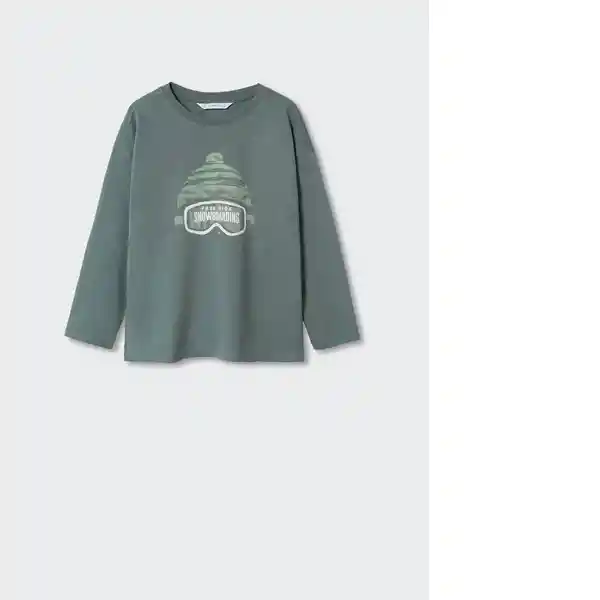 Camiseta Snow Verde Talla 10 Niños Mango