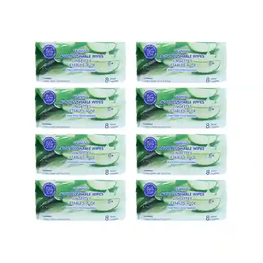 Toallita Desechables Con Aloe Serie Miniso
