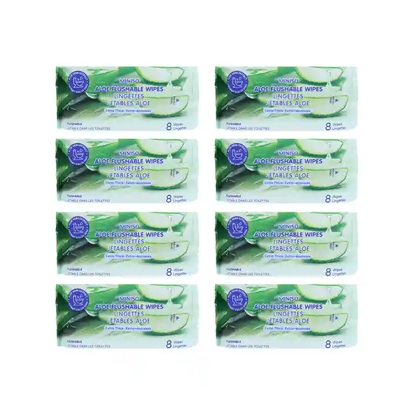 Toallita Desechables Con Aloe Serie Miniso