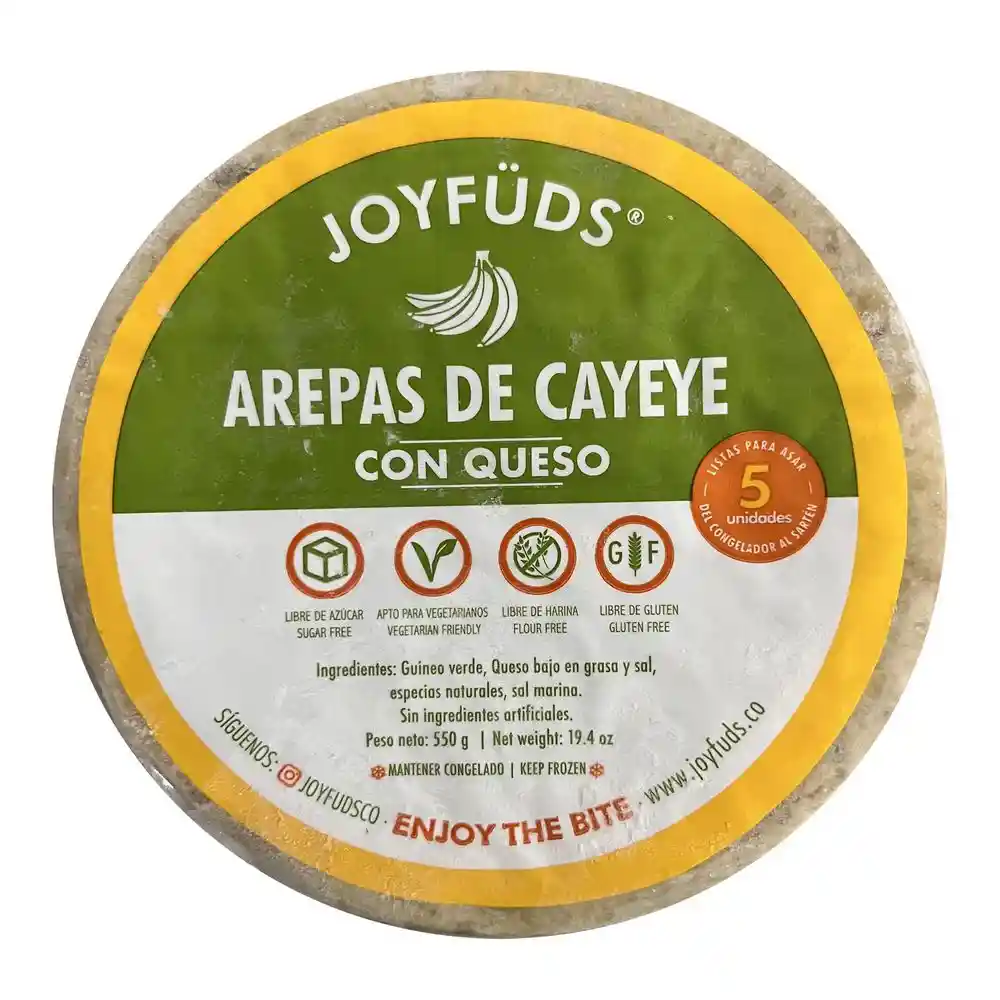 Joyfüds Arepas de Cayeye con Queso