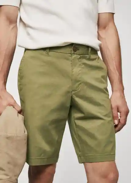 Bermuda Gracia Khaki Talla 40 Hombre Mango