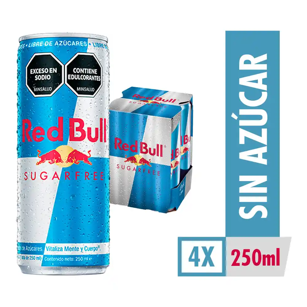 Red Bull Bebida Energizante sin Azúcar 