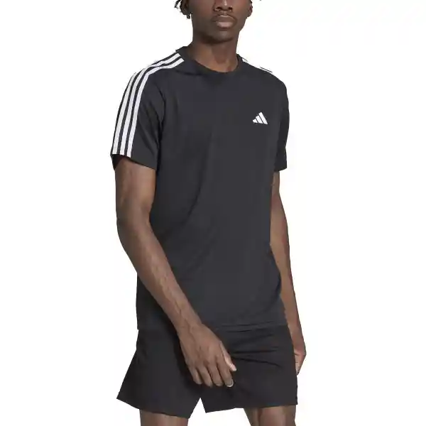Adidas Camiseta Tr-Es Base 3S T Para Hombre Negro Talla S