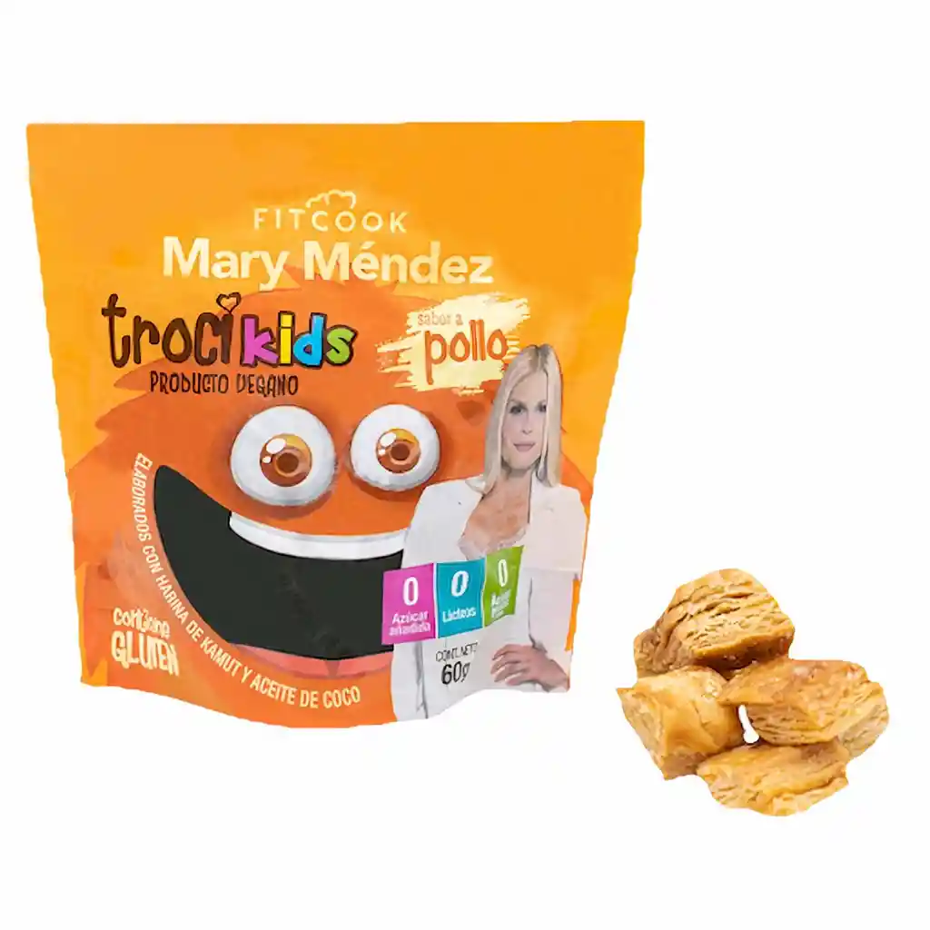 Trocikids Snack Sabor Pollo Vegano by Mary Méndez