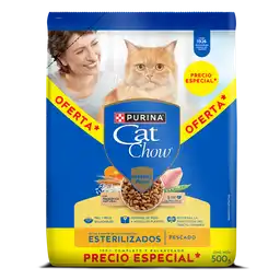 Comida para gatos Purina Cat Chow esterilizados x 500gr OFERTA