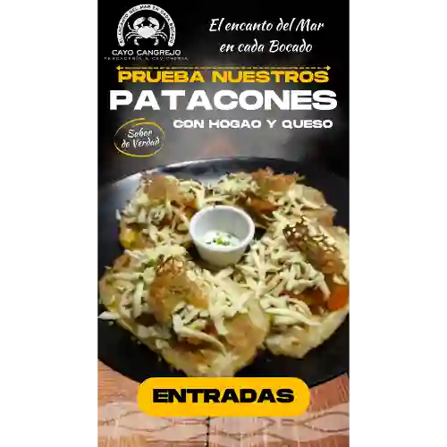Patacon con Hogao y Queso