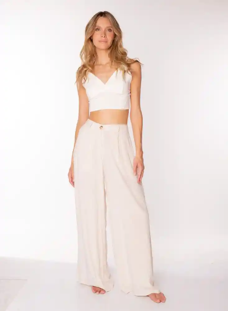 Crop Top S-beige