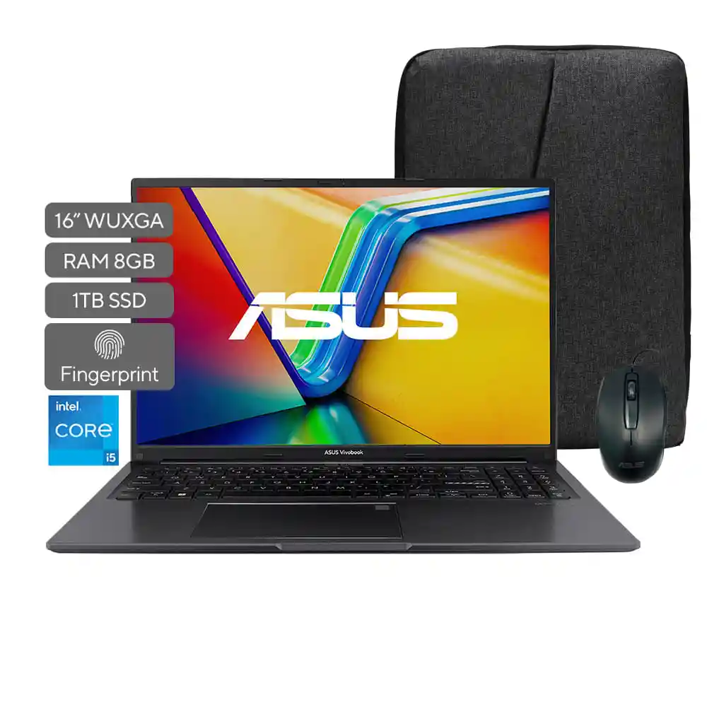 Computador Portátil Asus Vivobook 16” X1605za-mb928w Intel Core I5 / 8gb / 1tb / Morral + Mouse