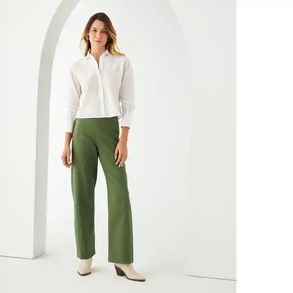 Pantalón Verde Talla 14 431F009 180317 Esprit