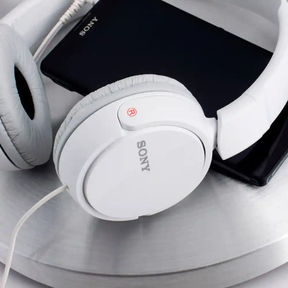 Sony Diademaalambricos Over Ear Mdr-Zx110Ap Blanco