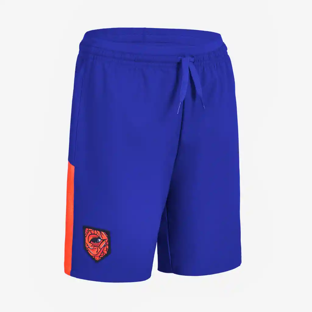 Pantaloneta de Fútbol Para Niños Kipsta Viralto Azul/banda