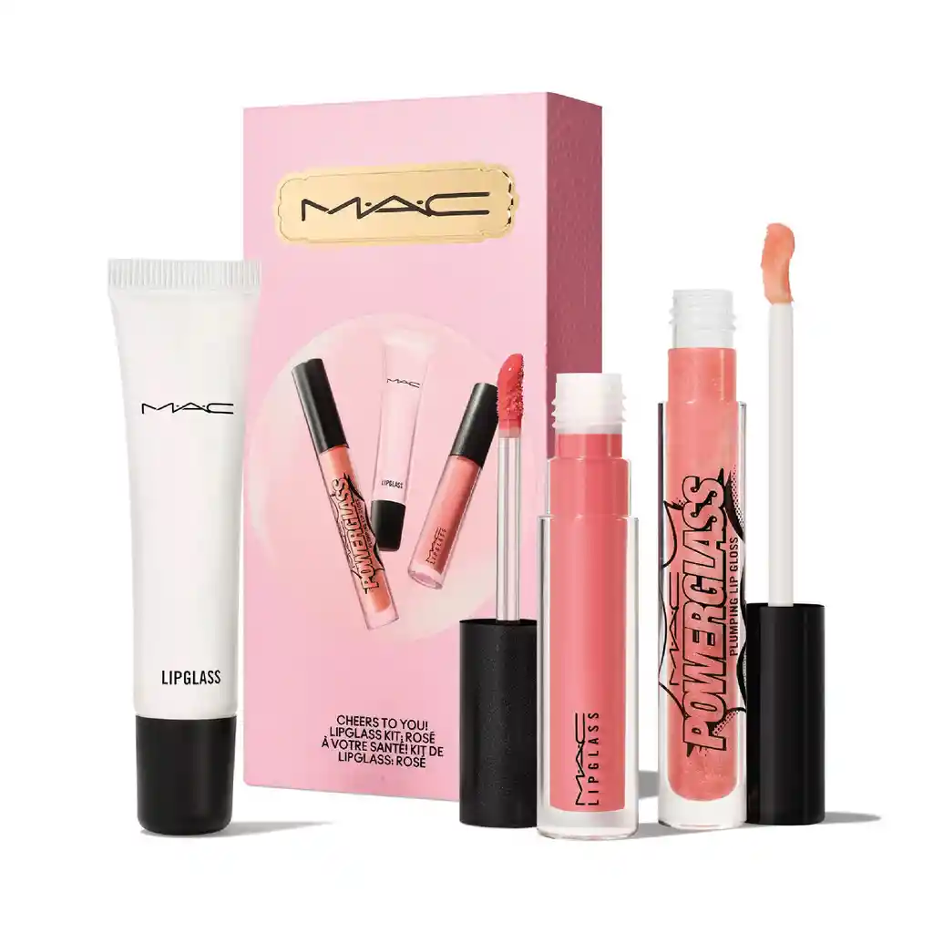 Kit De Labios Cheers To You! Lipglass Kit: Rose