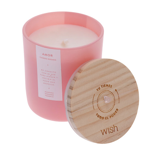 Vela Wish Rosada Amor