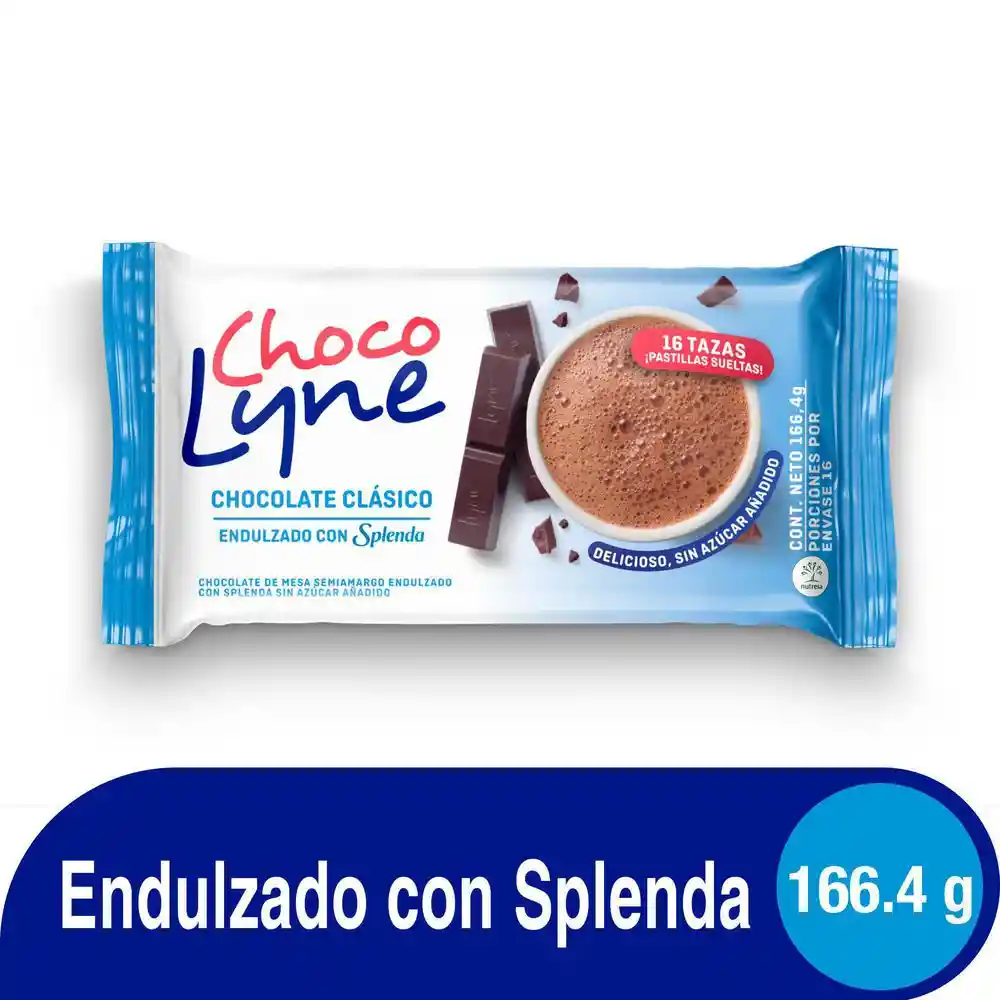 Choco Lyne Chocolate de Mesa Clásico Endulzado con Splenda