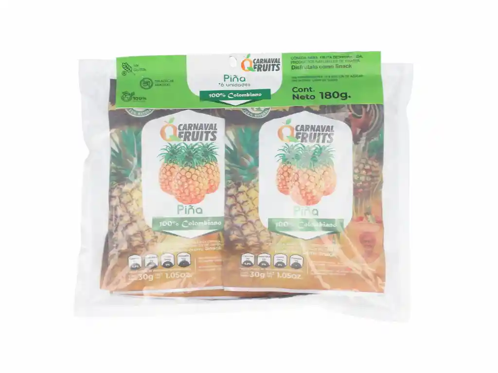 Carnaval Fruits Piña Deshidratada