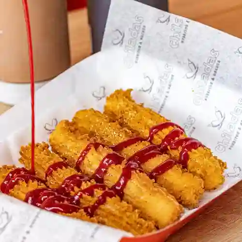 Churros con Salsa de Frutos Rojos