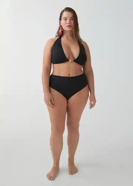 Top Bikini Milep Negro Talla 24 Mujer Mango