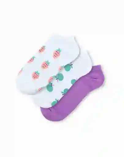 Medias Deportivas Tobilleras Junior Femenino Jimari Jr X3 Galax Talla 8-10