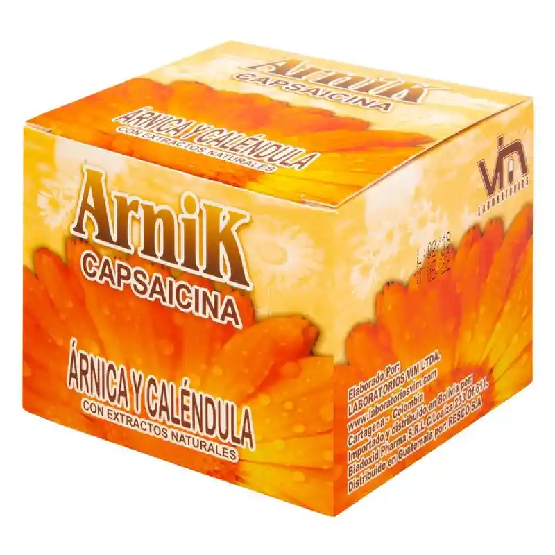 Arni-K Crema de Árnica y Caléndula Capsaicina 