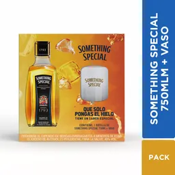 Whisky Something Blended Scotch Vaso 1 Und (750 Ml)