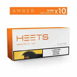 Heets Amber Label Cajetilla 20 Und Cartón x10