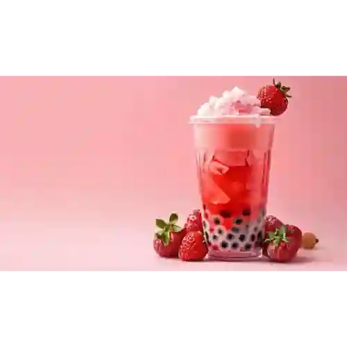 Malteada Fresa y Hibisco