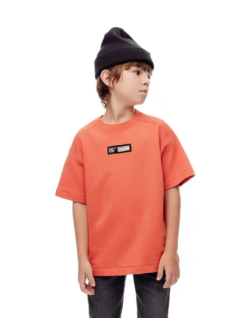 Camiseta Manga Corta en Algodón Kids Masculino Ladis Gef