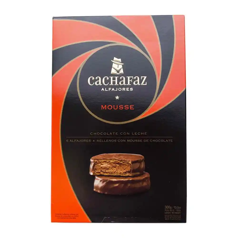Cachafaz Galleta Con Chocolate Mousse Alfajor